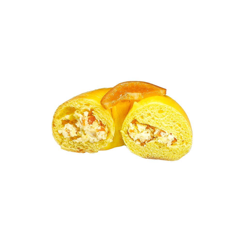 Bagel Cáis Uachtar Oráiste milis agus athnuachan