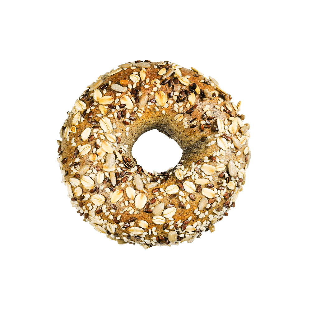 Cothú Aiste Bia Dark Cruithneacht Iomlán Ilghráin bagel