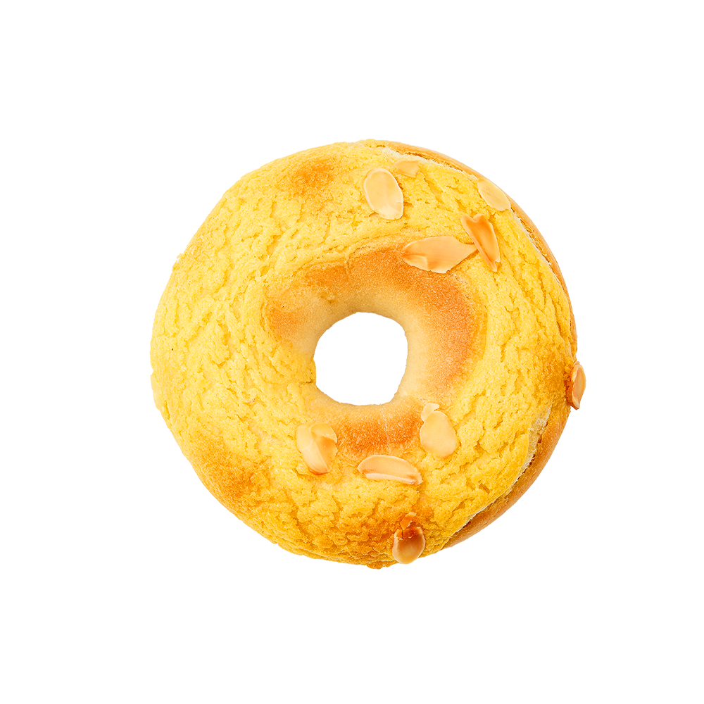 Almond Mango-Cnó cócó Bagel tósta