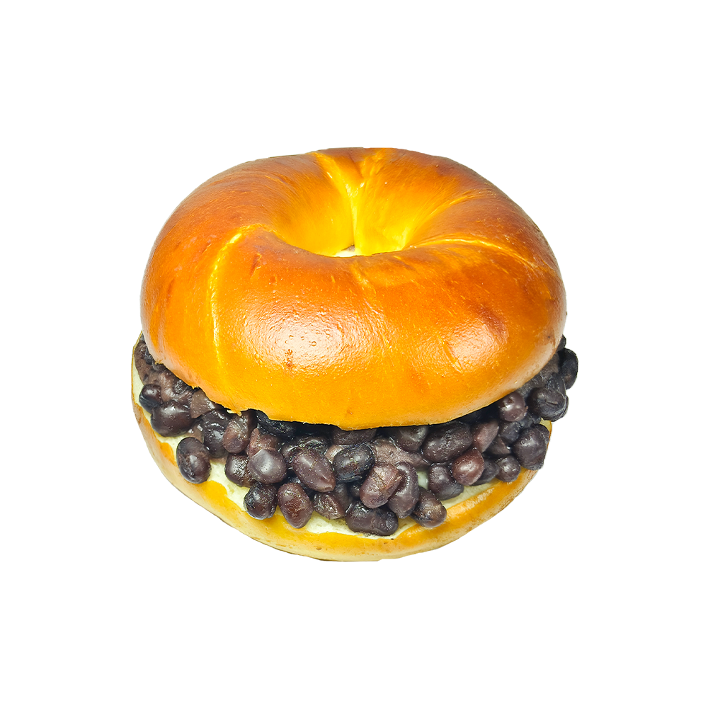 Bagel Cáis Uachtar Bean Dearg Pretzel