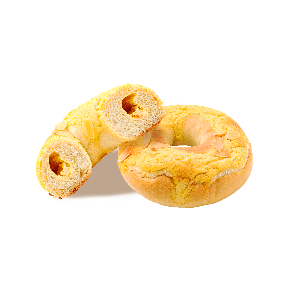 Almond Mango-Cnó cócó Bagel tósta