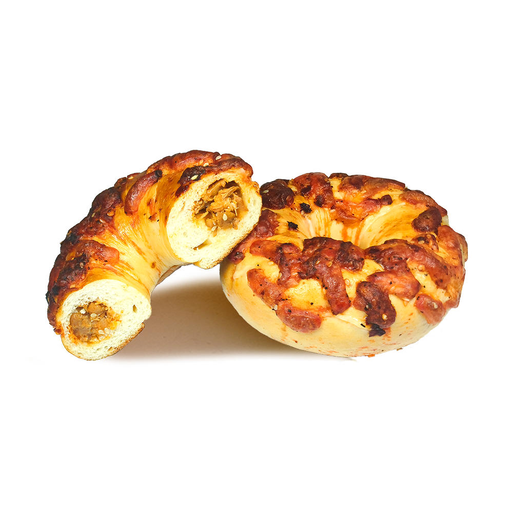 Bagel Chewy Bagel Teng Pepper Sicín Bagel
